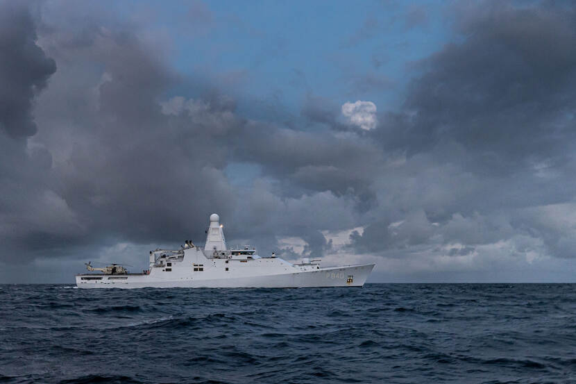 Naval vessel HNLMS Holland.