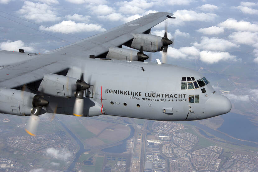 C-130 Hercules transport aircraft.
