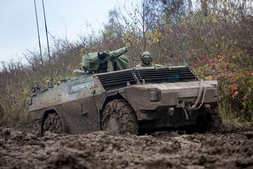 A Fennek reconnaissance vehicle.