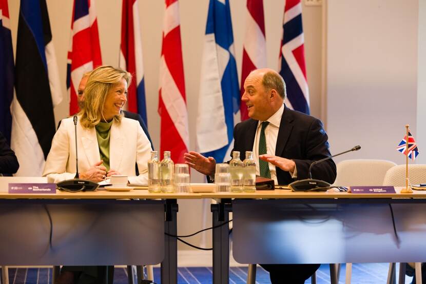 Minister Kajsa Ollongren and British minister Ben Wallace