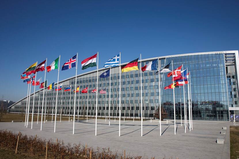 The NATO headquarters in Brussels.