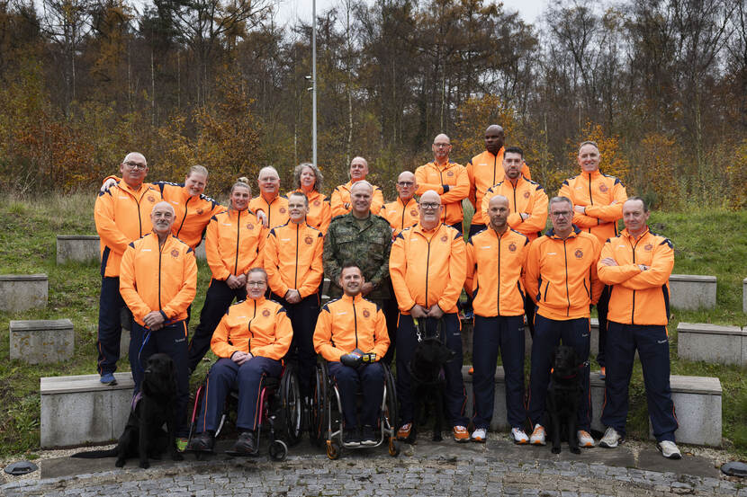 A group of former service members for the Invictus Games.