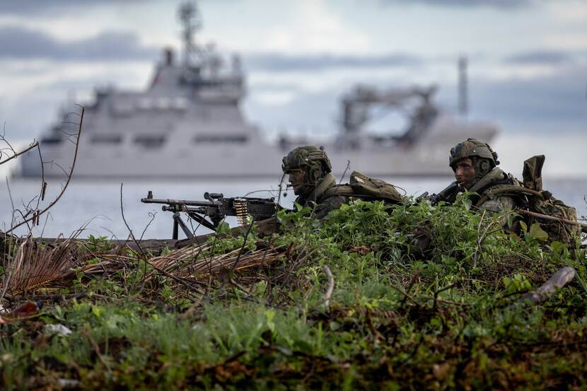 Marines during an excercise.