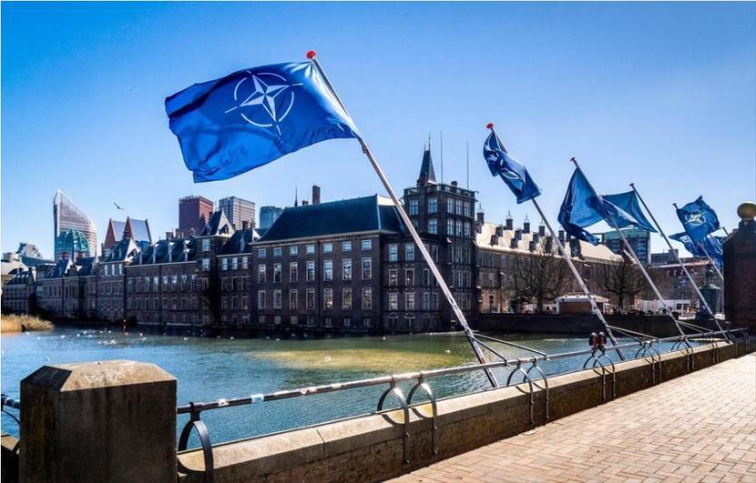 The Binnehof and Hofvijver in teh centre of The Hague