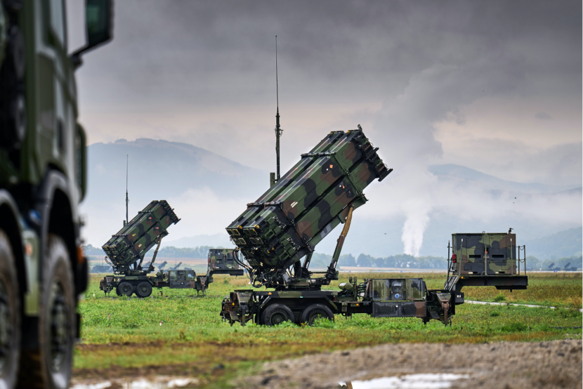 Patriot air defence systems in action