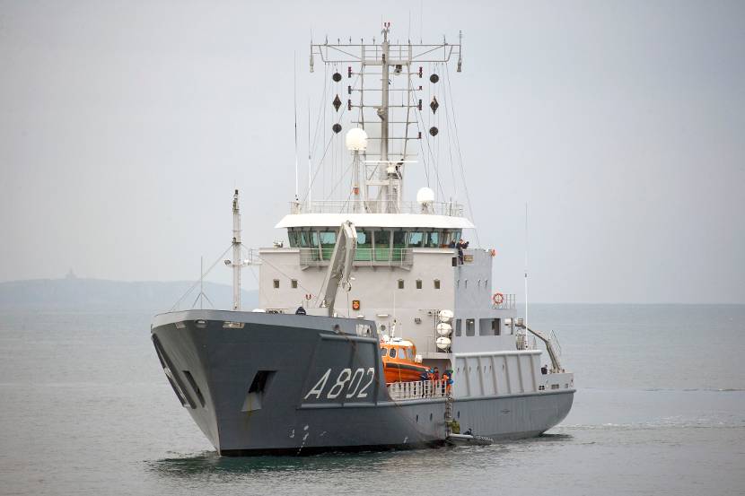 Hydrographic survey vessel HNLMS Snellius.