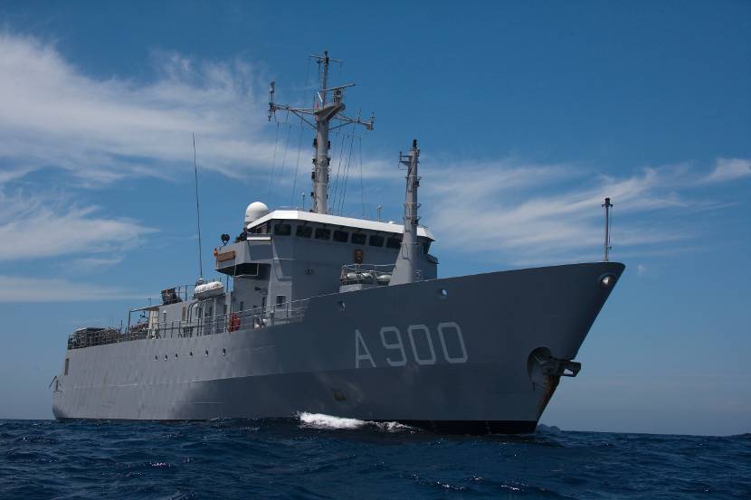 Torpedo training ship HNLMS Mercuur.