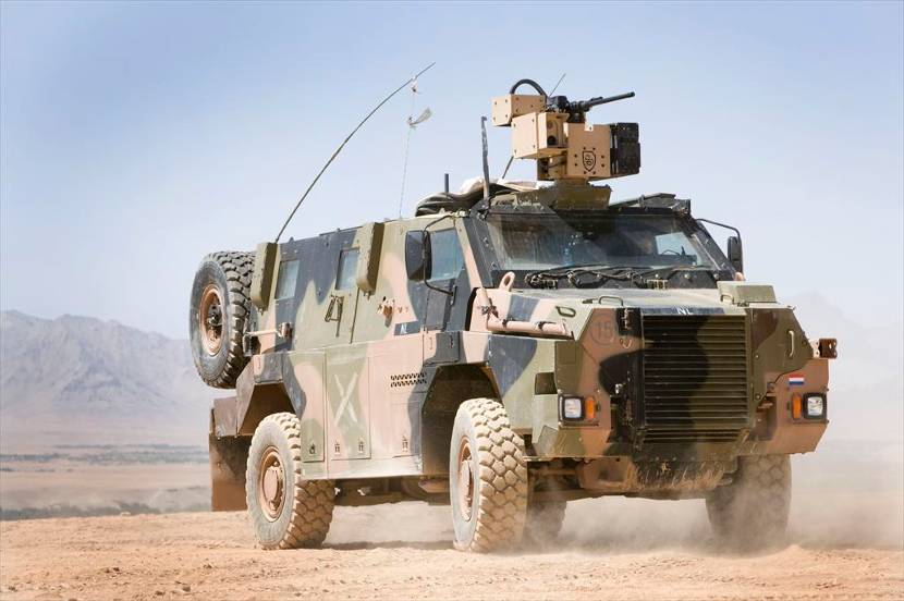 Bushmaster armoured infantry vehicle.