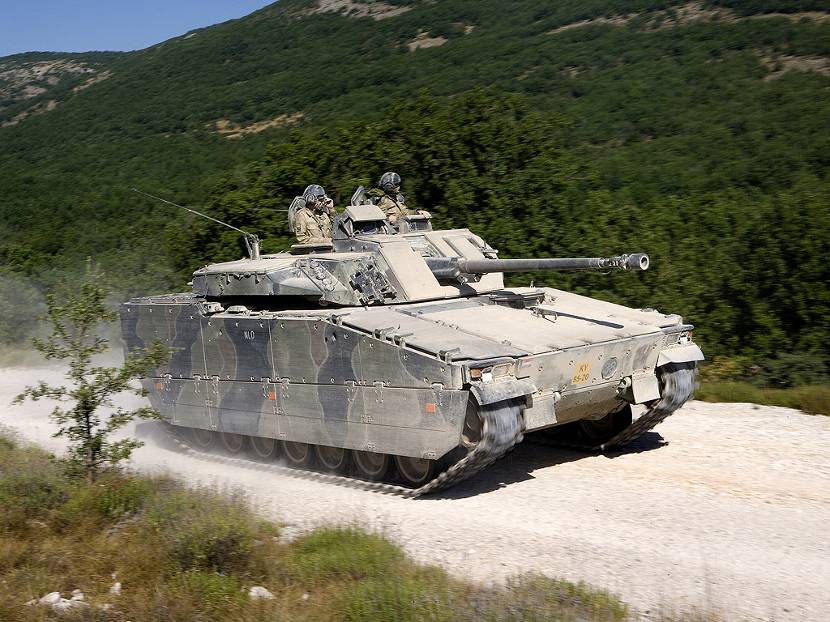 CV90 infantry fighting vehicle.