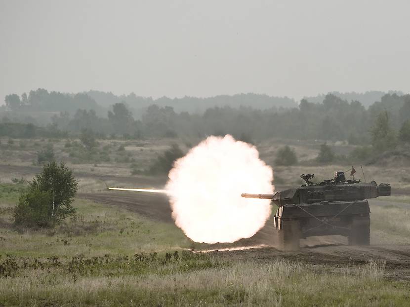 Leopard 2A6 main battle tank.