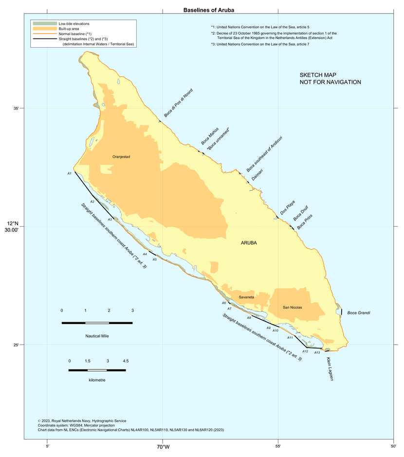 Limits and boundaries for Aruba.