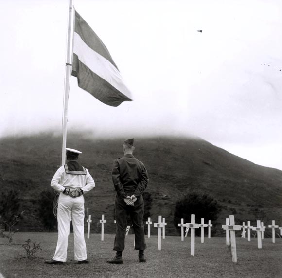 Dutch war graves at the Tanggok military cemetry near Pusan.