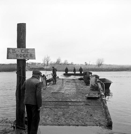 The men of B company repair the island of Krautsand’s connection to the mainland.