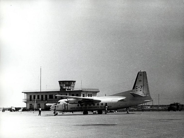 The C-7 at the air field of the Sudanese capital Khartoum.
