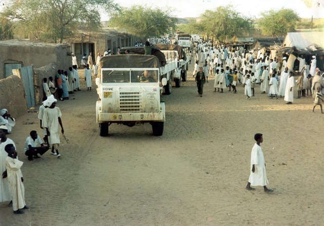 The convoy arrives in Umm Keddada.