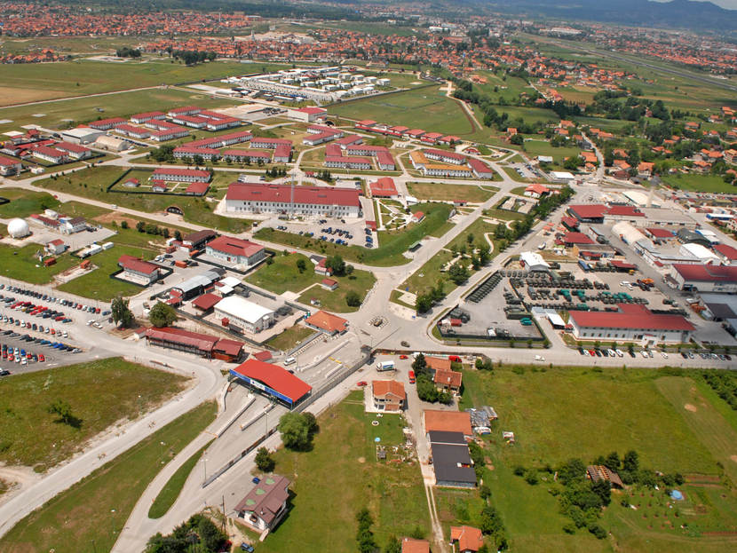 Camp Butmir in Bosnia.